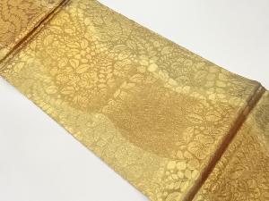 ふくれ織辻が花模様織出し全通袋帯